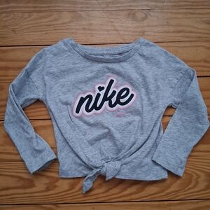 Nike Gray Kids Long Sleeve Shirt
